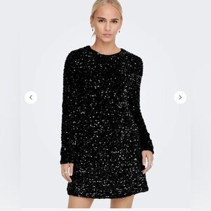NWT Only Black Sequin Dress